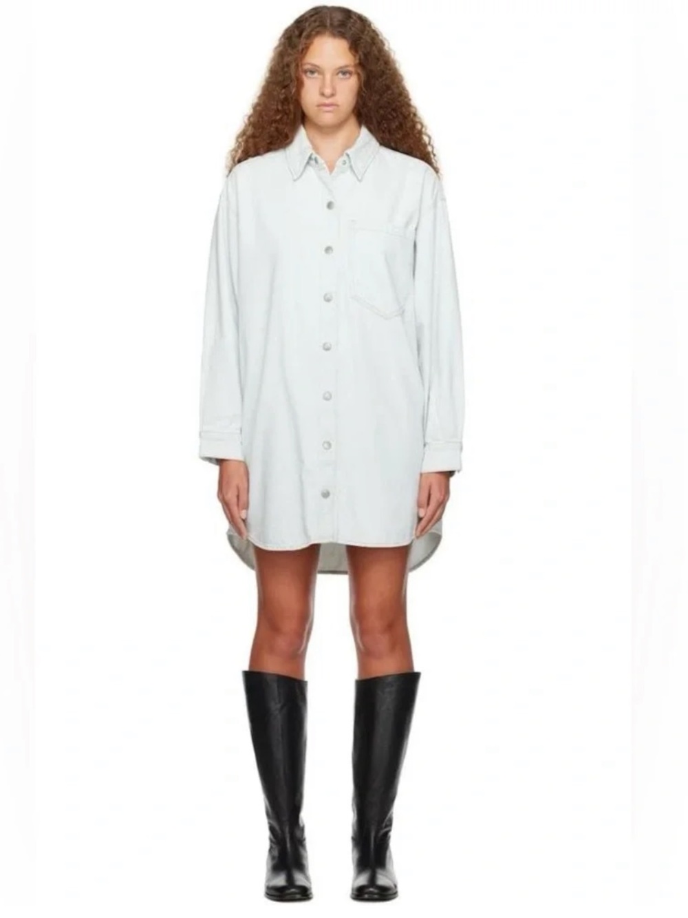 Agolde Mazie denim tunic dress M